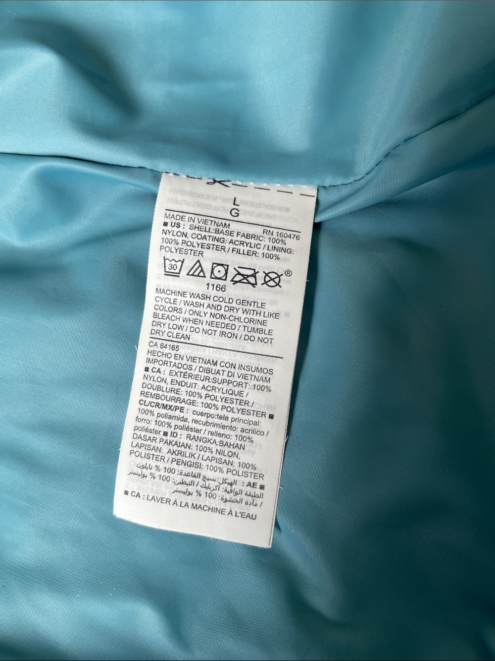 NWOT Old Navy Teal Quilted Packable Puffer Vest - Women Size Large. - Picture 4 of 5